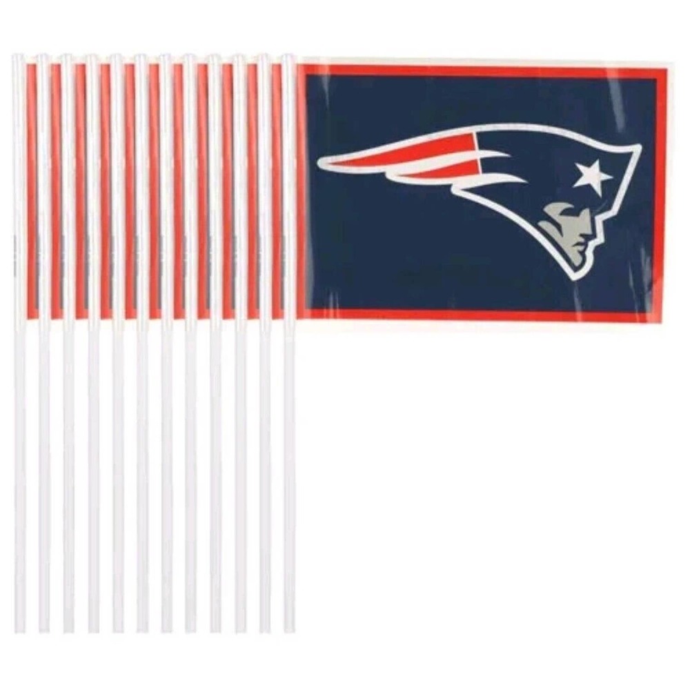 12 pack England Patriots Plastic Flag